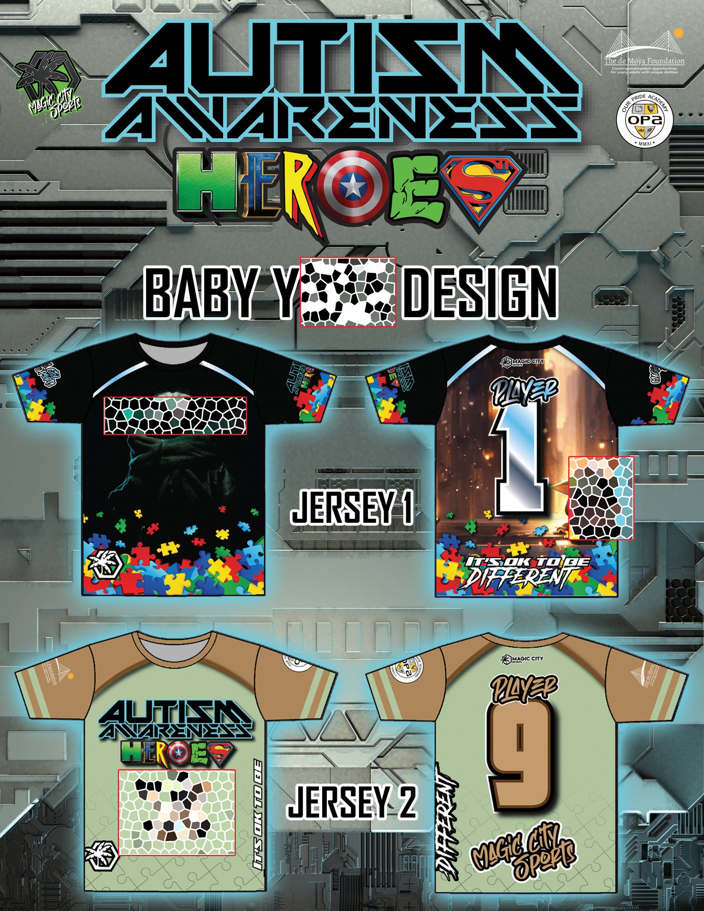 Autism Heroes - Design 3 (BBY)