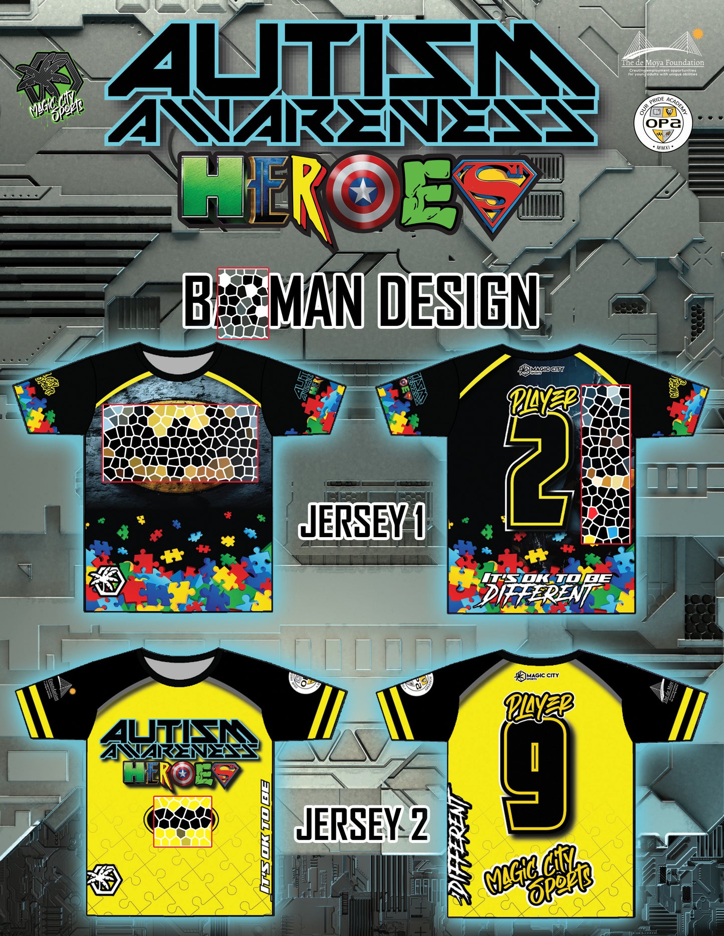 Autism Heroes - Design 4 (BTM)