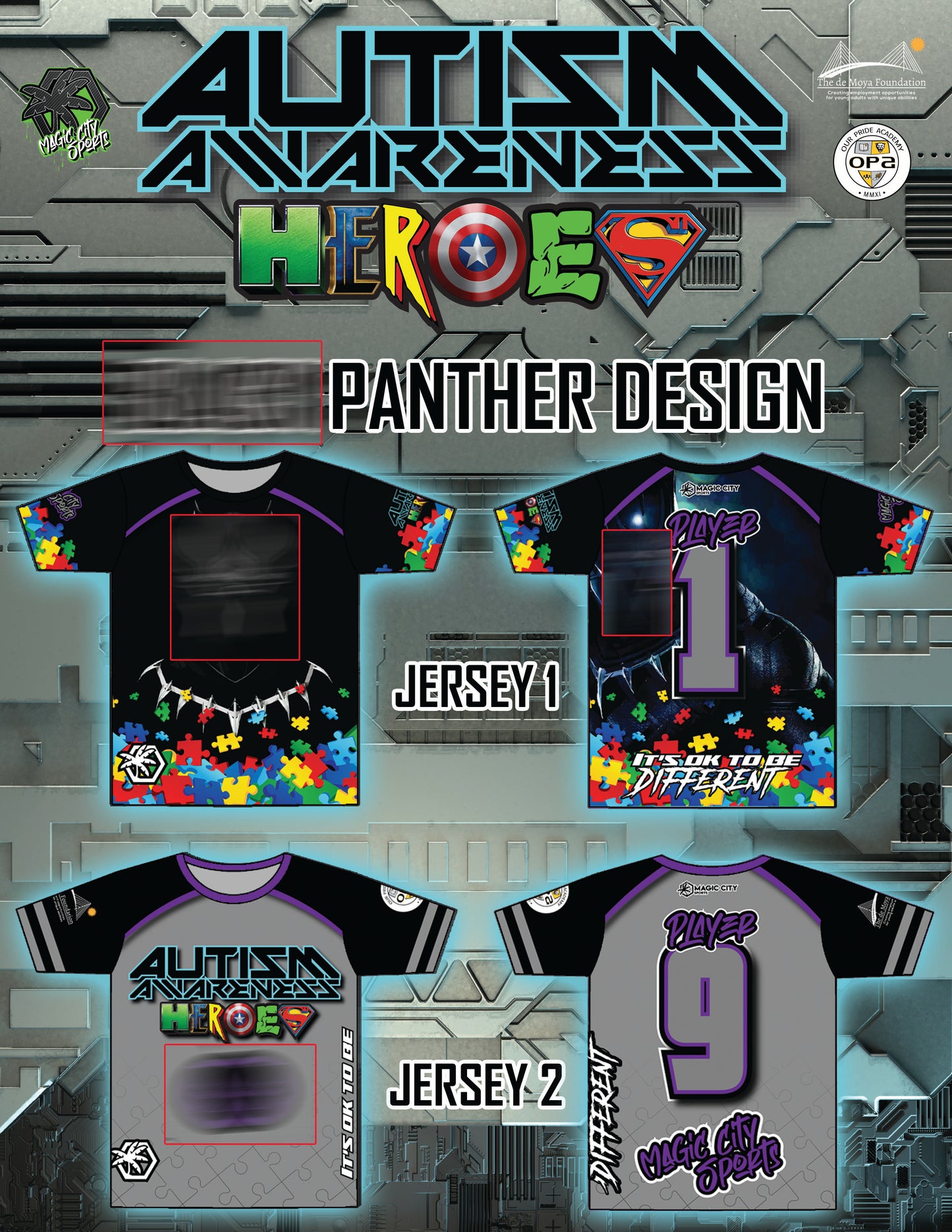 Autism Heroes - Design 5 (BKP)