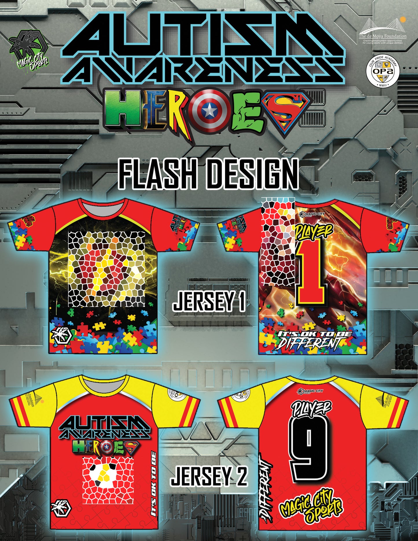 Autism Heroes - Design 10 (FLH)