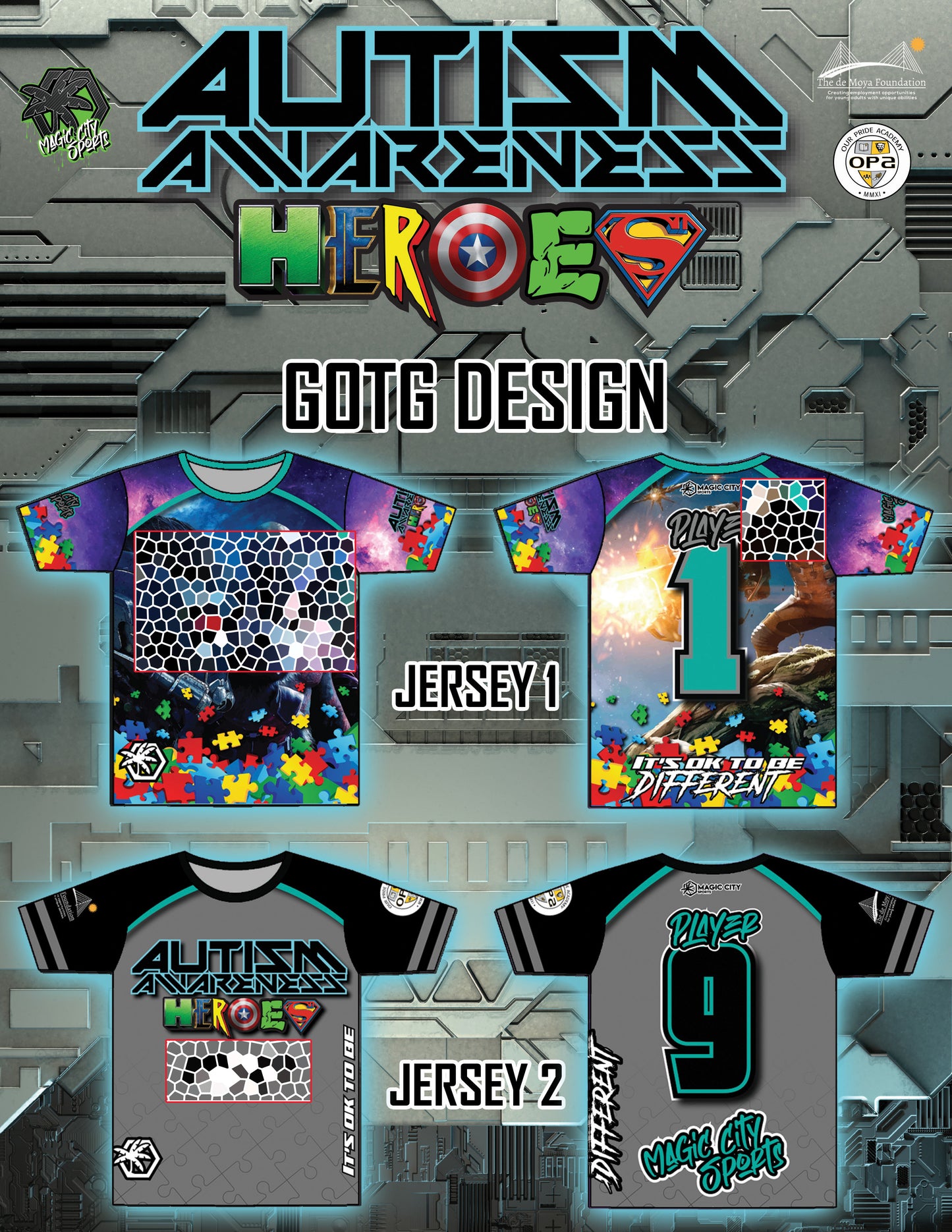 Autism Heroes - Design 11 (GOG)