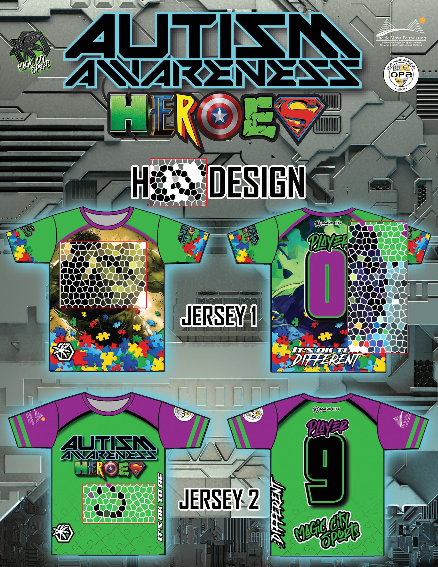 Autism Heroes - Design 13 (HLK)