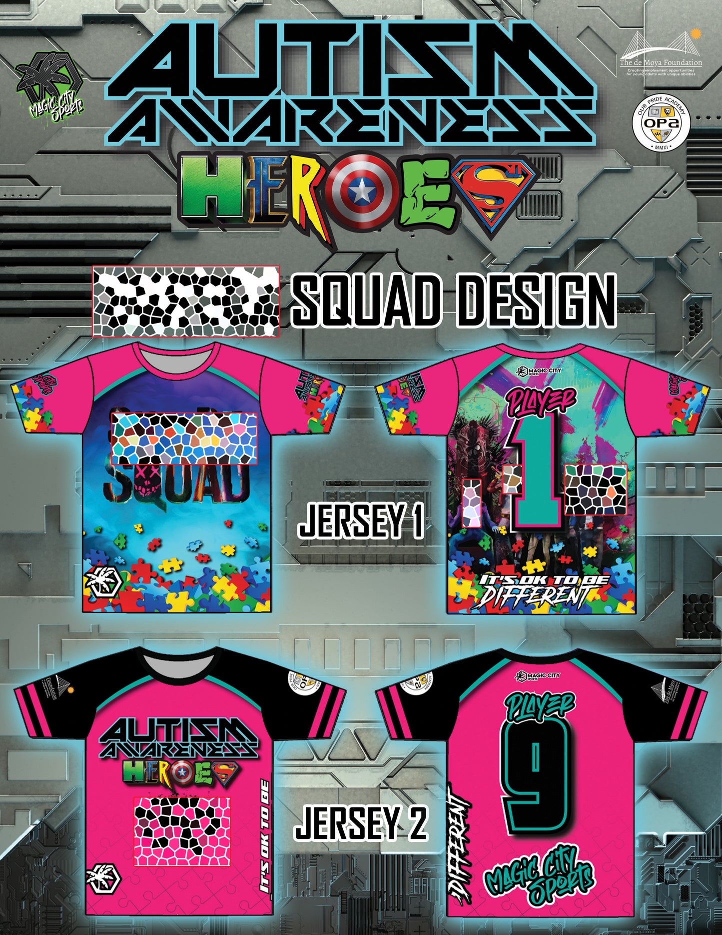 Autism Heroes - Design 21 (SQD)