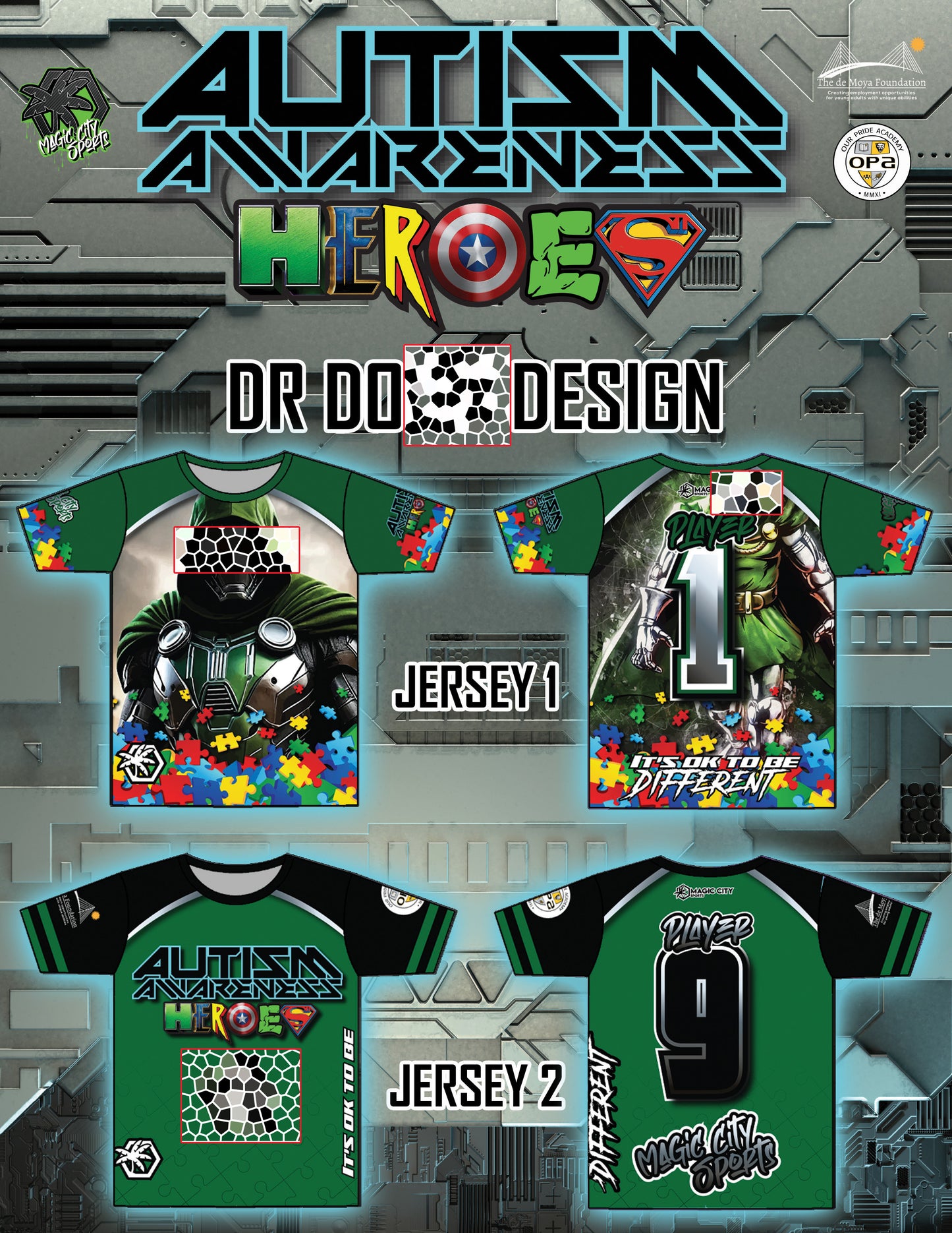 Autism Heroes - Design 9 (DOM)