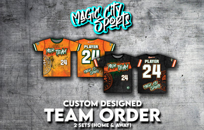 Custom Designed TEAM ORDER / HOME & AWAY (2 Sets)