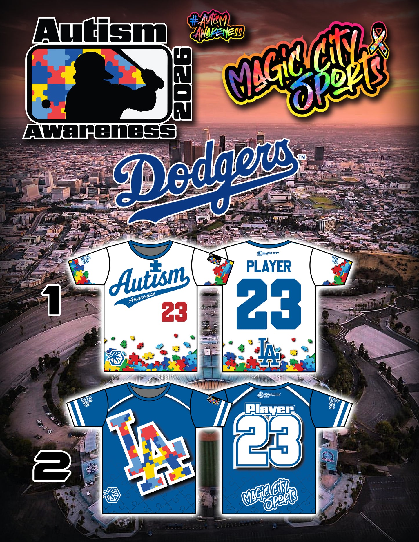 Autism Awareness 2026 - Team 1 - LOS ANGELES (NL)